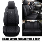Faux Leather Seat Covers for Honda/Toyota (Set of 5)