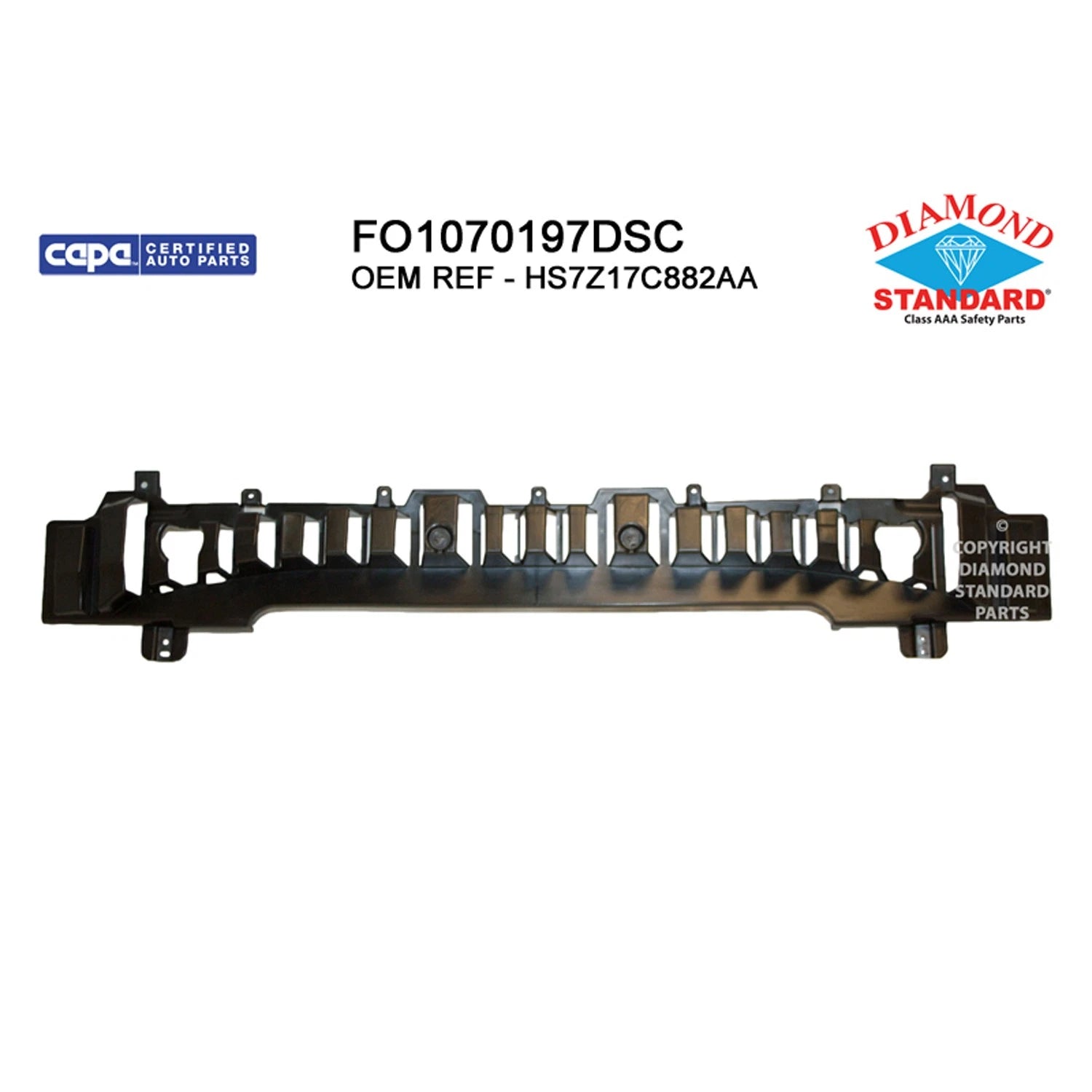 Replacement Polypropylene Front Bumper Impact Absorber (See compatibility Chart)
