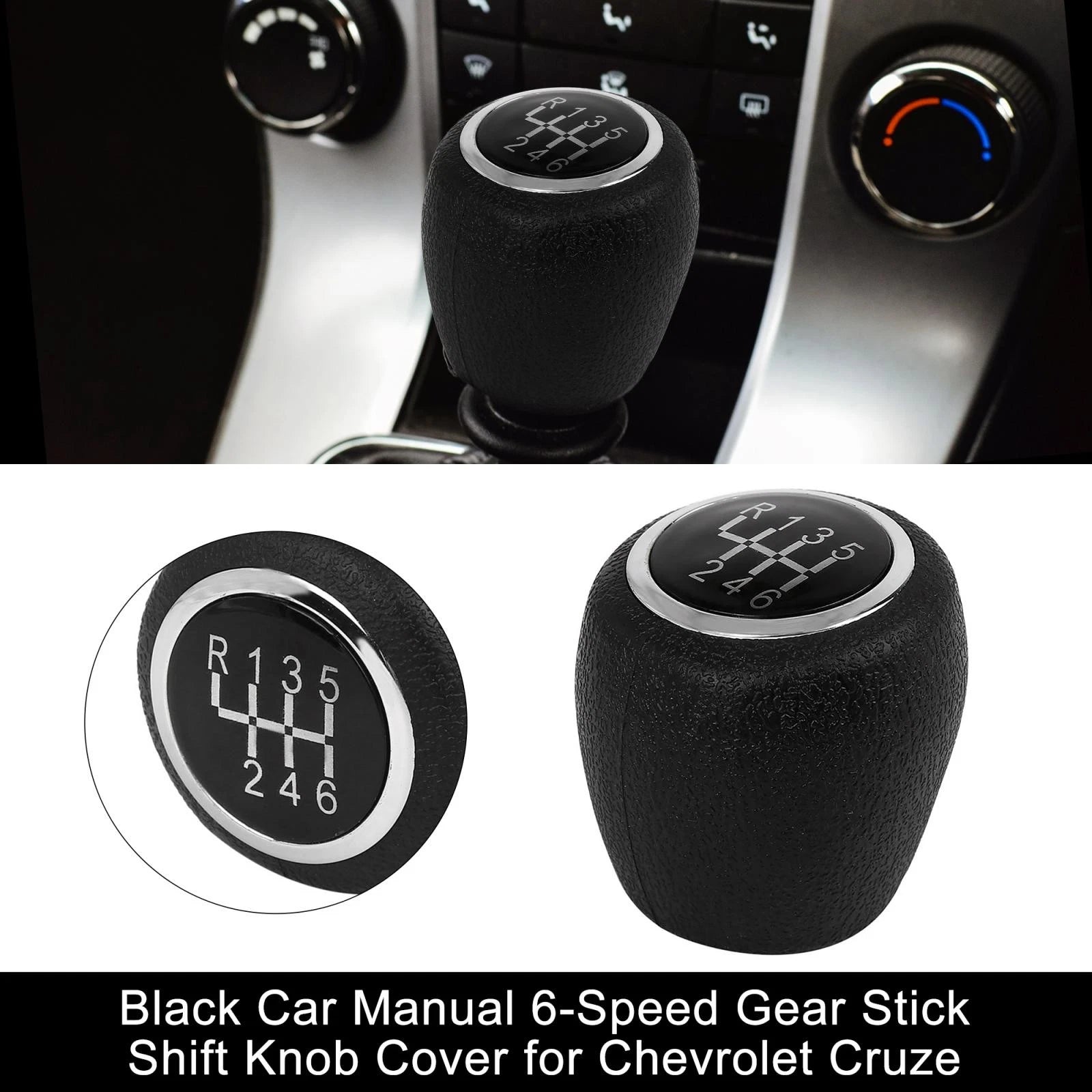 6-Speed Gear Stick Shift Knob Cover for Chevrolet Cruze (2008–2014)