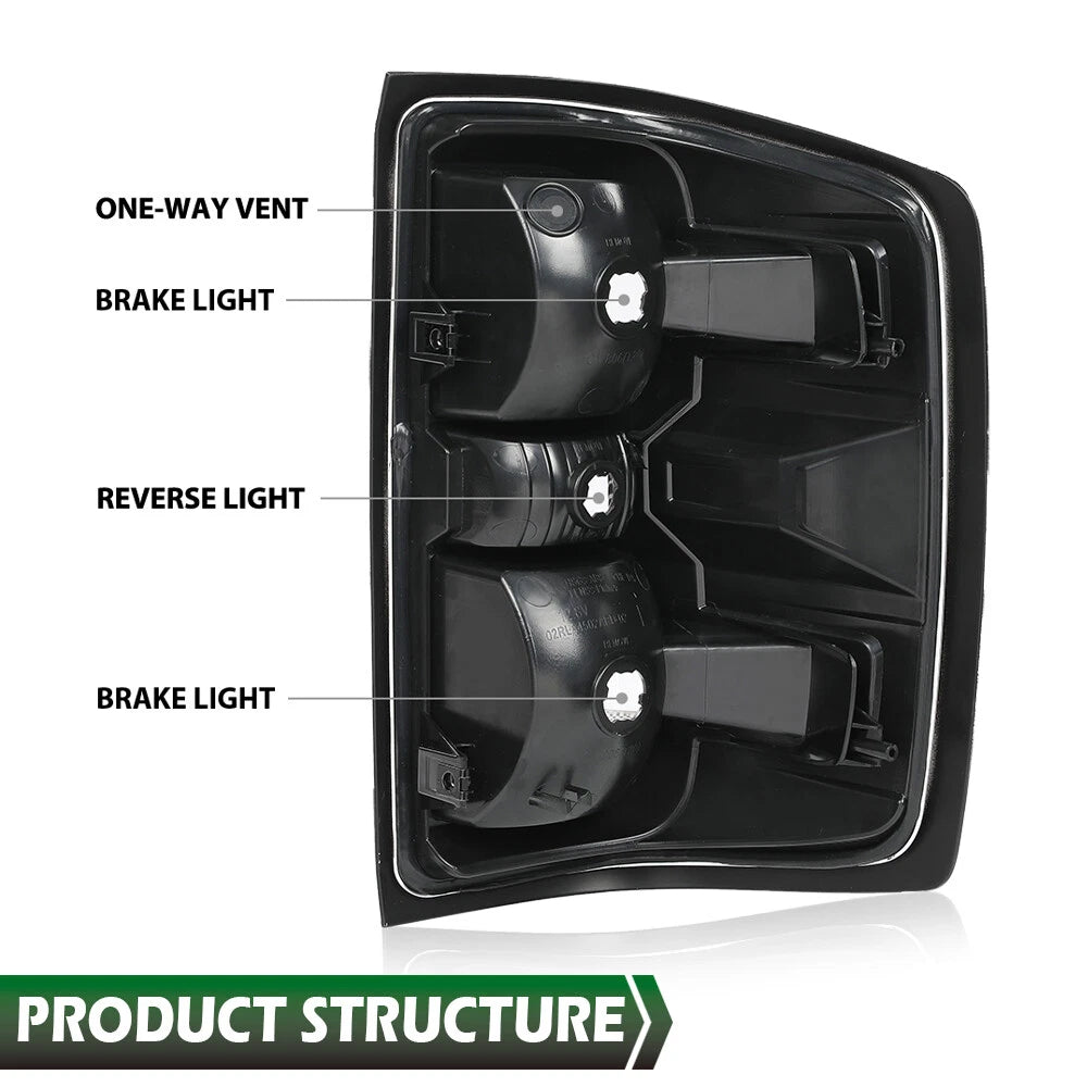 Clear Rear Tail Lights for Chevy Silverado (2014–2019)
