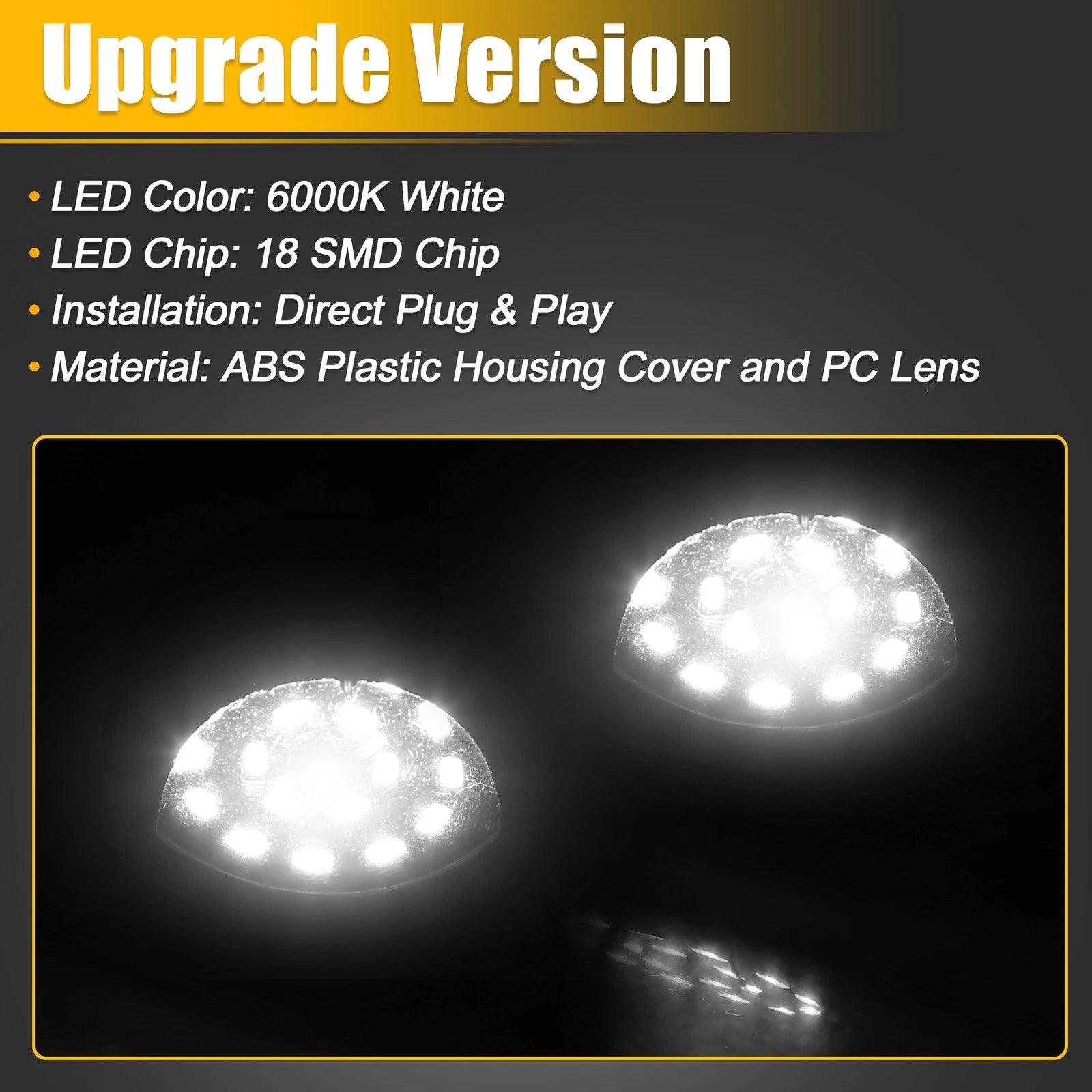 2X LED License Plate Light Lamp Assembly for Dodge RAM 1500 