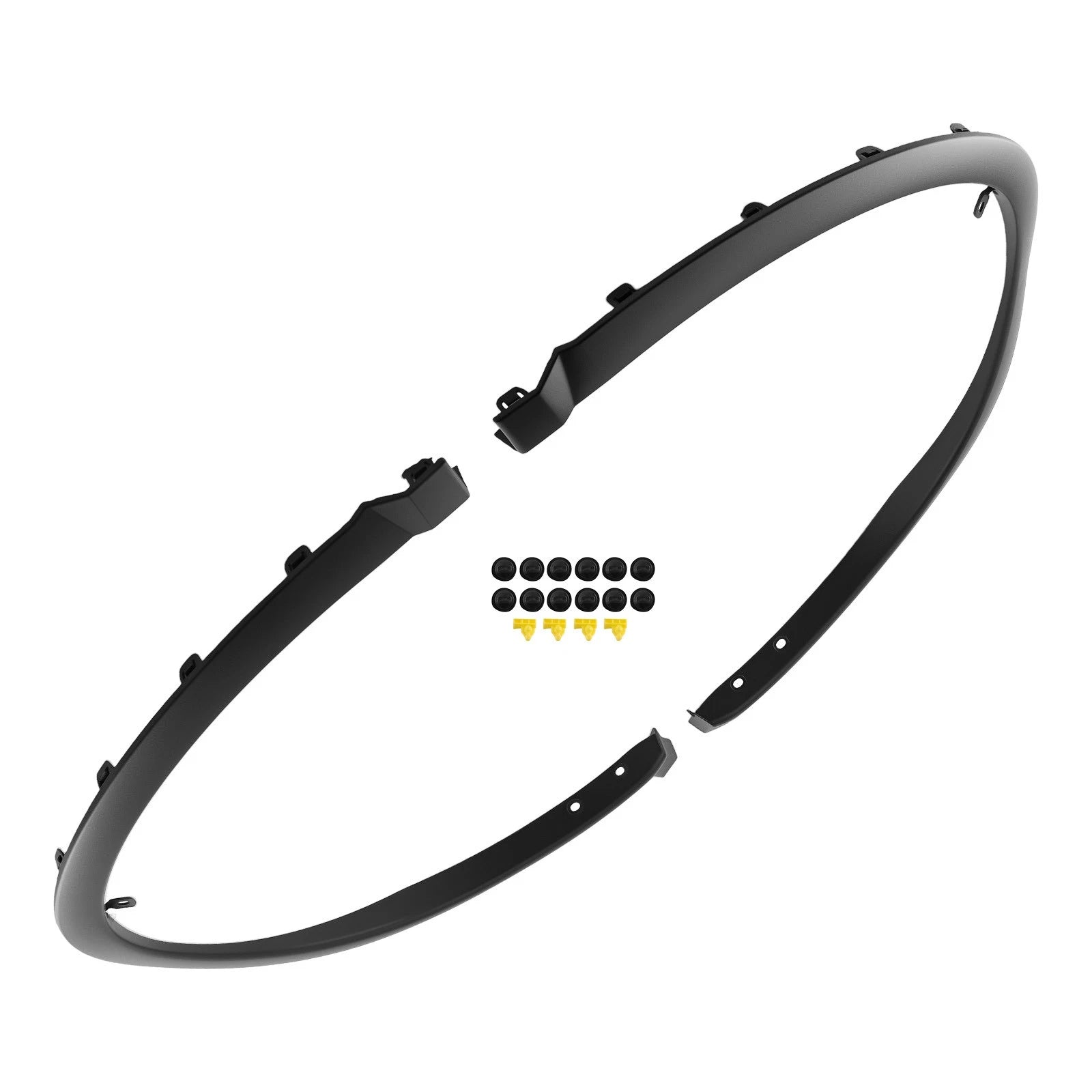 Front Pair Fender Trim Set for Nissan Murano (2015–2021) Textured Black