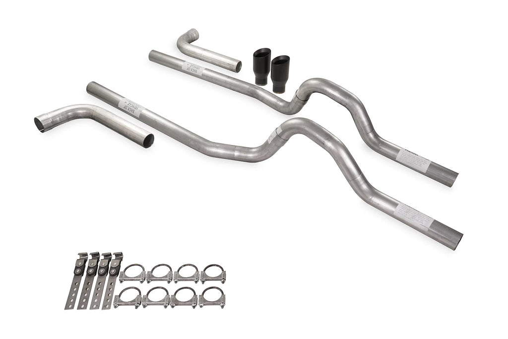 Dual Exhaust Kit 3" No Muffler Side Exit for Ford F-Series (1980–1986)