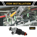 Fuel Injector for Dodge Ram 1500 (1996–1999) No. 53030778, 1 Hole, Black