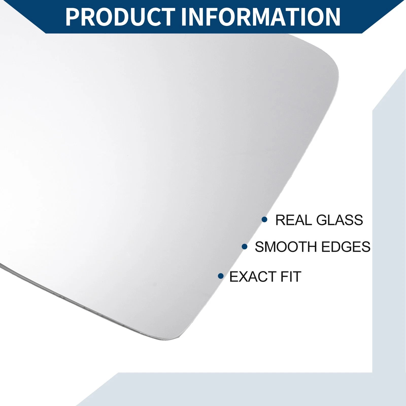 Heated Left Side Mirror Glass for Volkswagen Golf Sportsvan (2014–2020)
