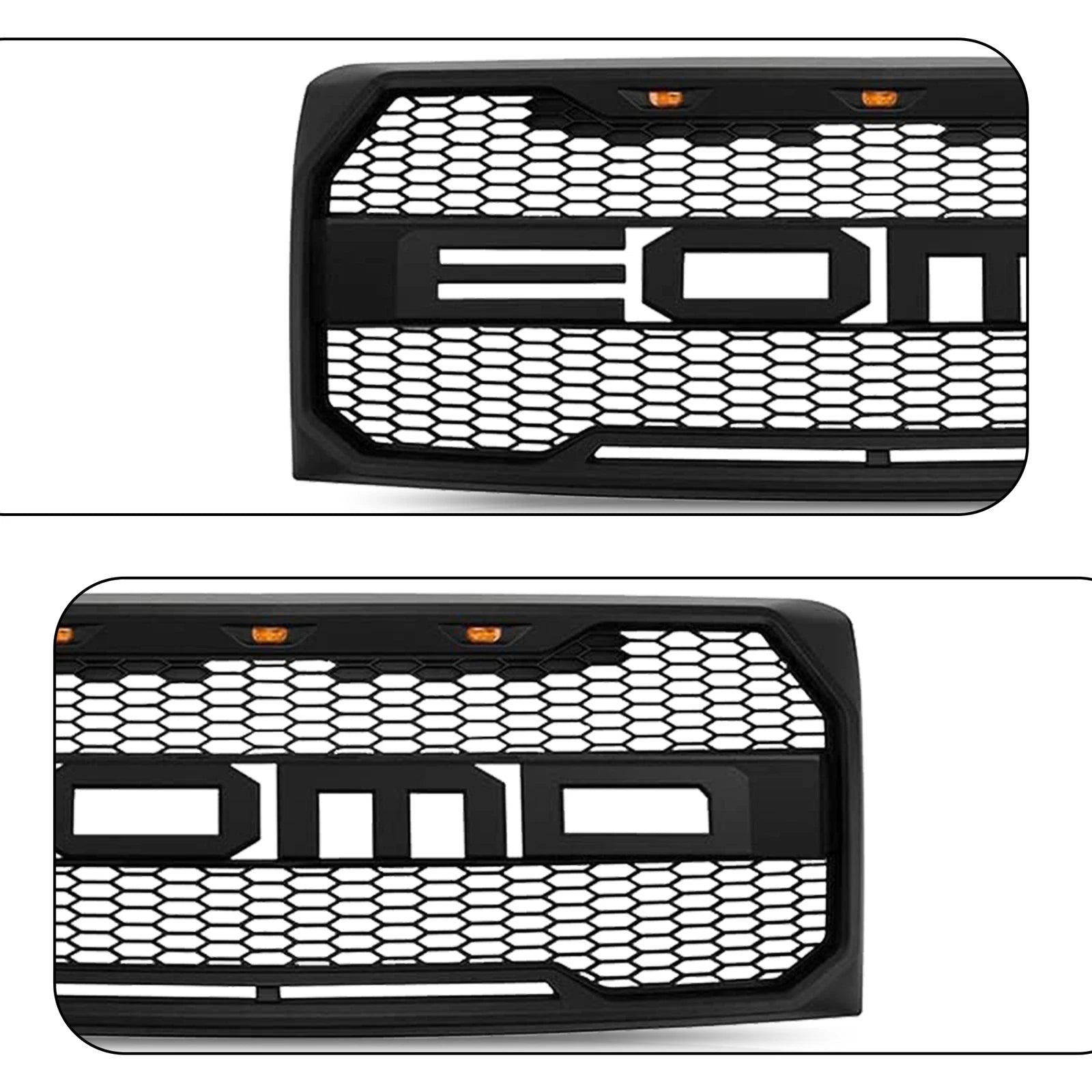 Front Bumper Grille for Ford F150 (2009-2014) Mesh with Wire Harness