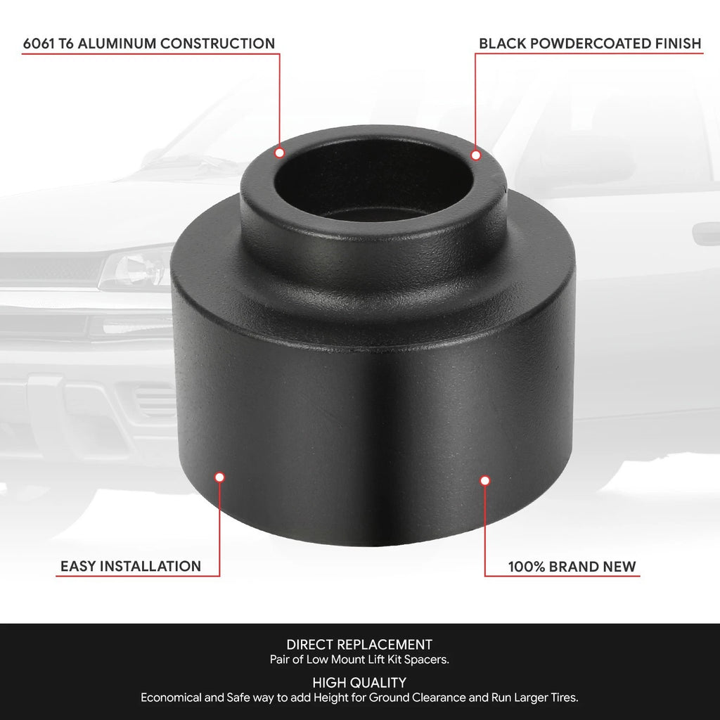 2" Leaf Spring Lift Blocks for Chevy Trailblazer GMC Envoy (2002–2009)
