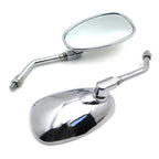 Chrome Motorcycle Racing Mirrors 10mm for Yamaha V Star 1100 (2000)