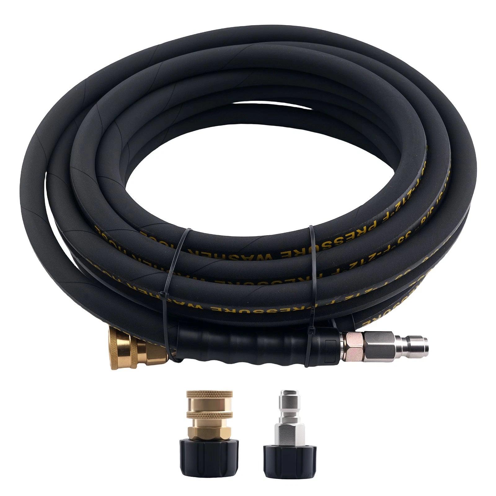 25ft Pressure Washer Hose 3/8" 4200PSI M22-14mm to 3/8" Quick Connect Coupler
