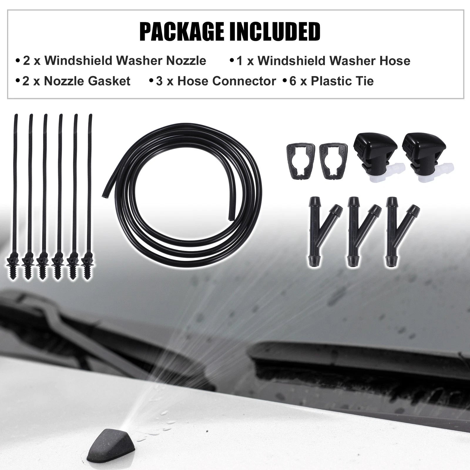 Windshield Washer Nozzle Spray Kit No. 68269108AA for Dodge Durango (2023)