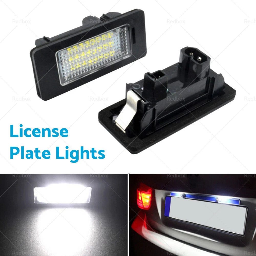 2X LED License Plate Light Lamps for BMW E90 E92 E93 E39 M5 E70