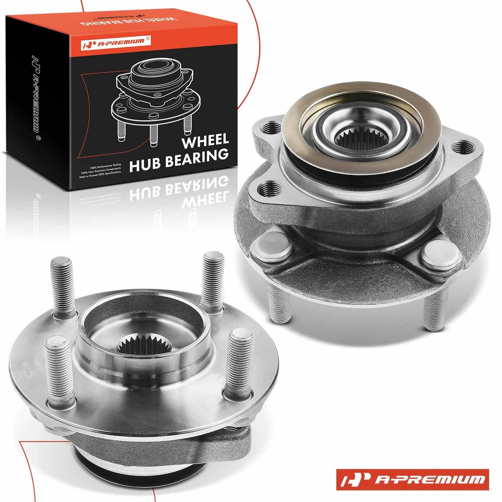 2X Front Wheel Hub & Bearing Assembly for Nissan Versa (2007–2012)