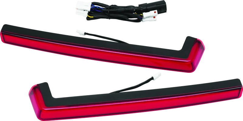 Tracer Tour Pak Side Lights for Harley Davidson (2014–2016) - Red Lens