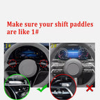 Steering Wheel Shifter Paddle Extension for Mercedes Benz A B S GLC Class (Pair)