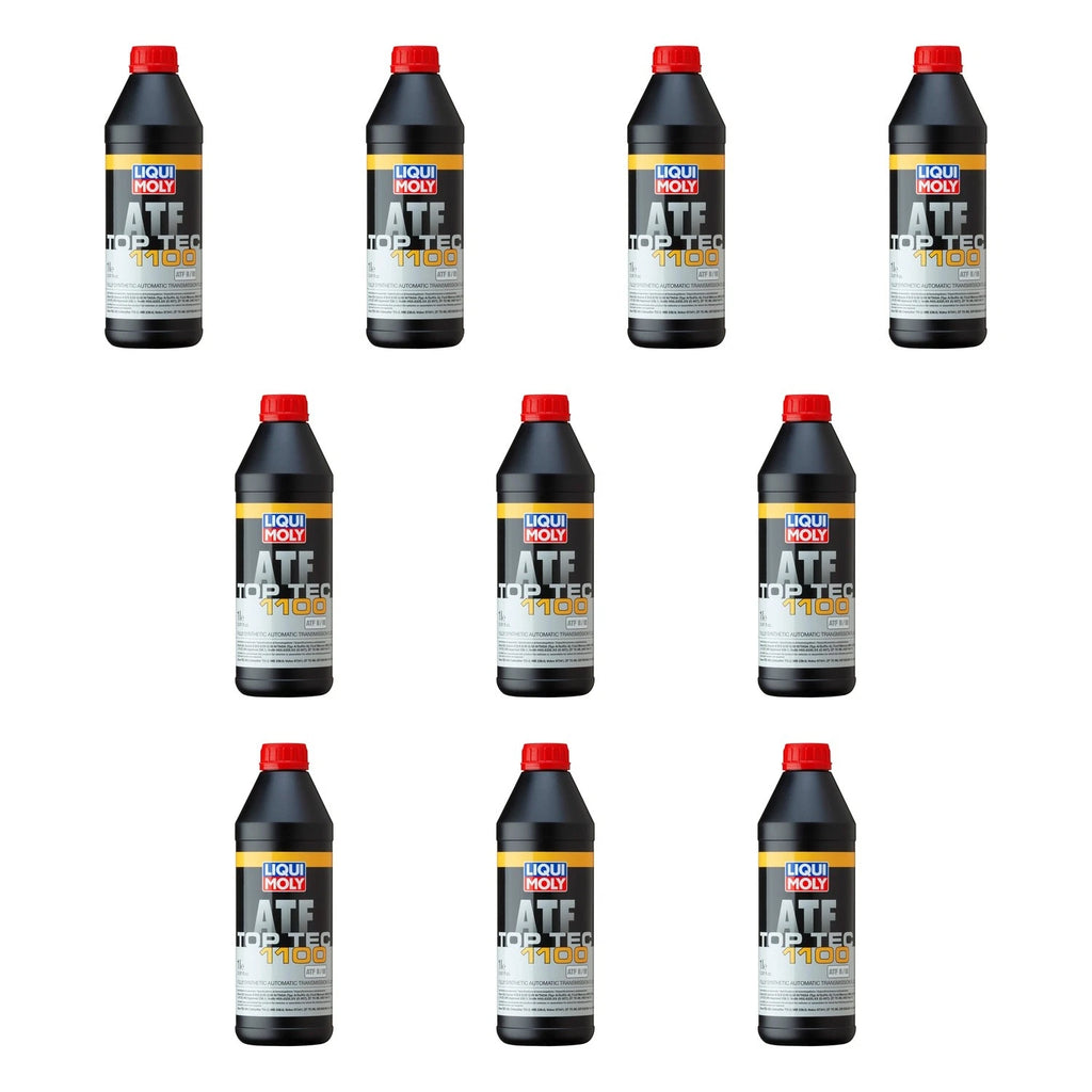 Set of 10 Liqui Moly Top Tec ATF 1100 Automatic Transmission Fluid (10L)