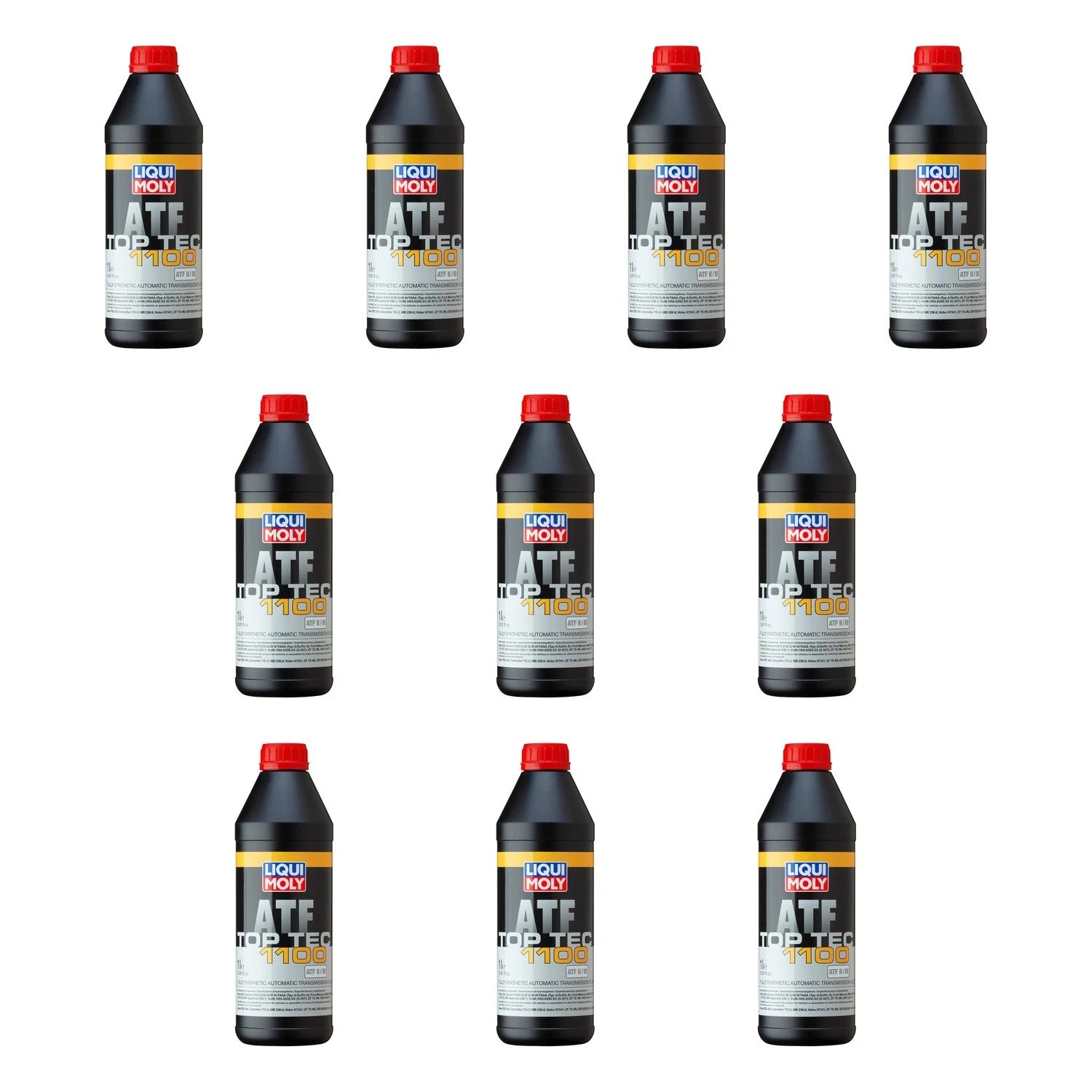 Set of 10 Liqui Moly Top Tec ATF 1100 Automatic Transmission Fluid (10L)
