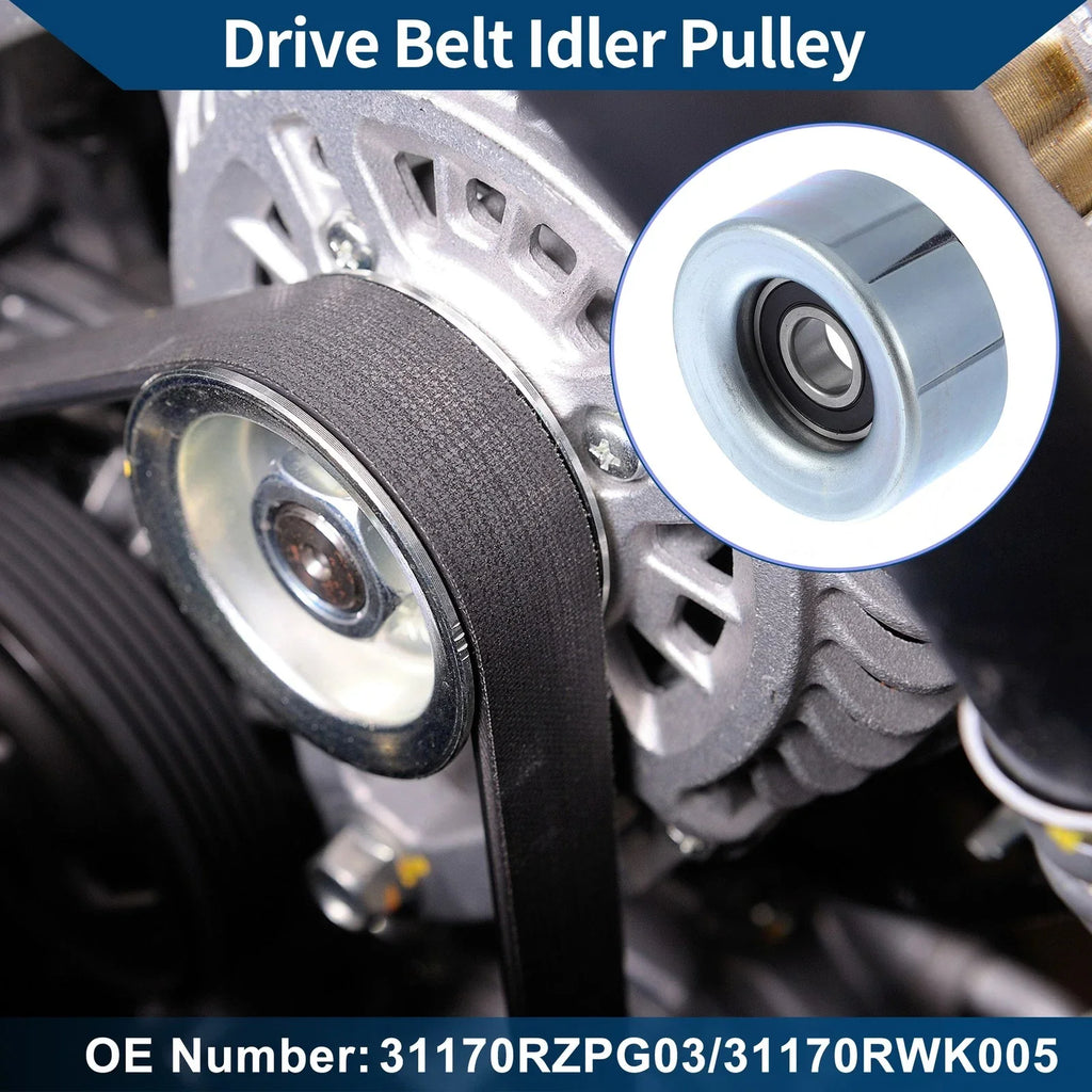 Drive Belt Idler Pulley for Honda Civic (2007-2011) - 1 x Quality Replacement