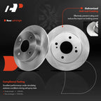 Rear Disc Brake Rotors & Ceramic Pads for Nissan Altima (1993–2001)