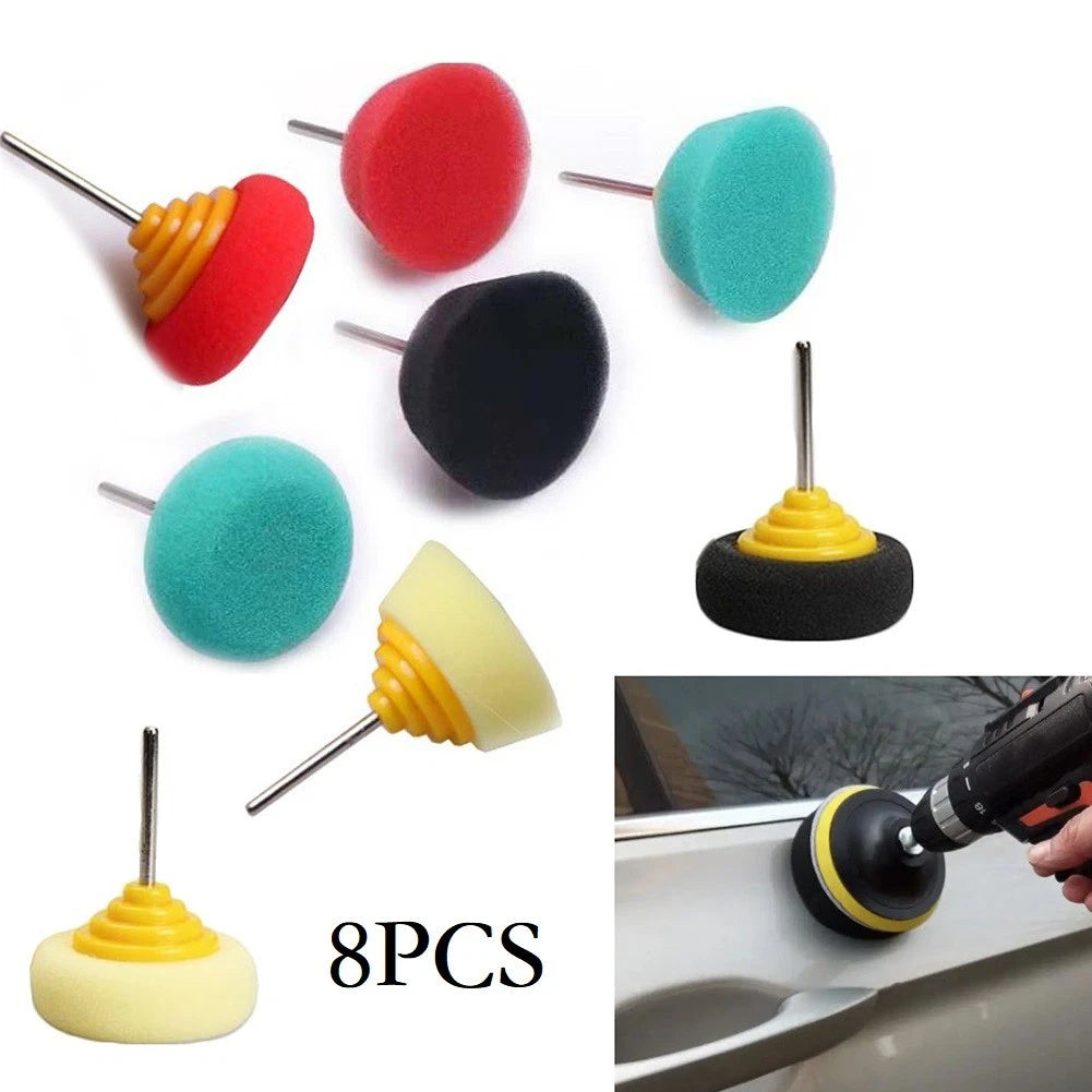 Set of 4 Polishing Sponge Buffing Wheels for Car Hub and Steel Rim