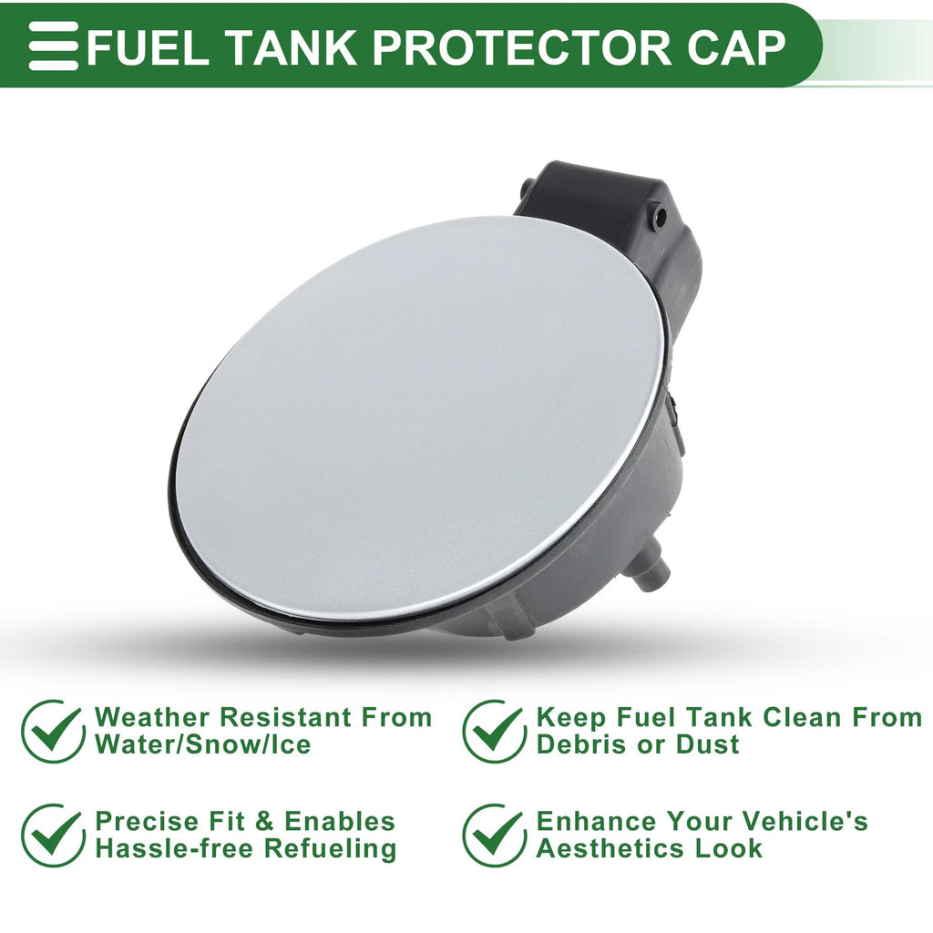 Fuel Tank Door Cap for Volkswagen Polo (2011–2018) Silver Tone