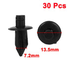 30 Pcs Black Plastic Rivets Fastener for Toyota Lexus 