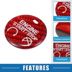 Engine Start Button Cover Trim for Ford Mustang (2015–2019) Red 724117606763