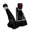 Automatic Boot & Transfer Case Cover for Jeep Wrangler (2018–2020) Red Stitch