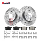 Rear Brake Rotors Ceramic Pads Kit for Honda Civic (2006–2015)