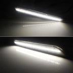 Black Lens White LED Rear Bumper Side Marker Lights for Ford Mustang (2015–2021)