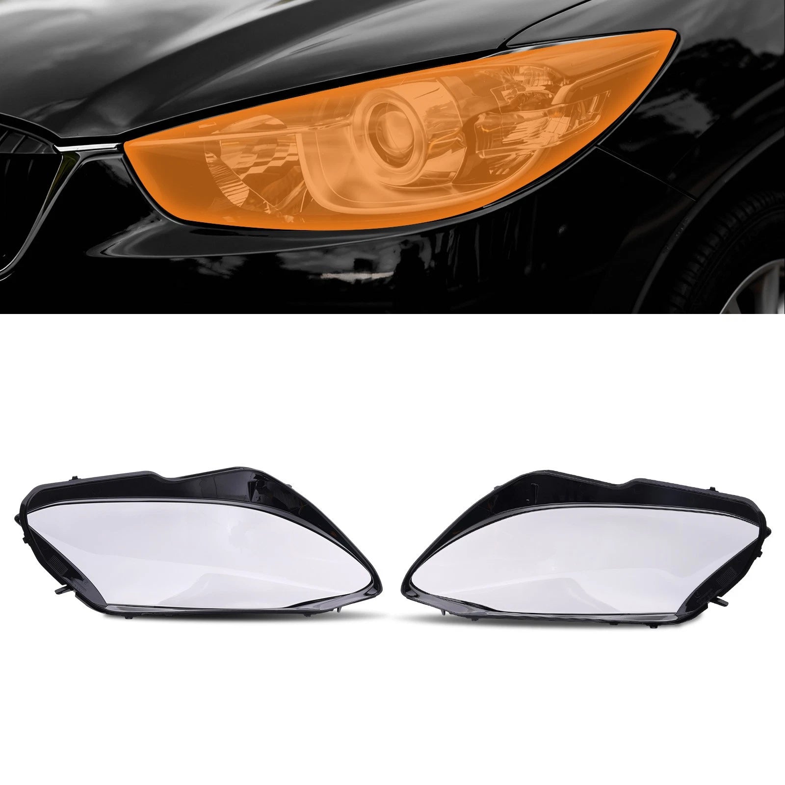 Headlight Lens Cover for Mercedes-Benz C-Class W205 (2015–2017)