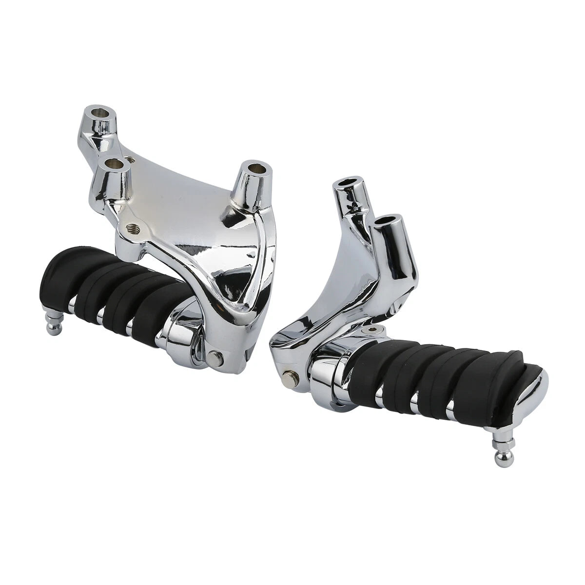 Chrome Passenger Foot Pegs Mount Bracket for Harley Sportster XL883 XL1200 (2014–2022)