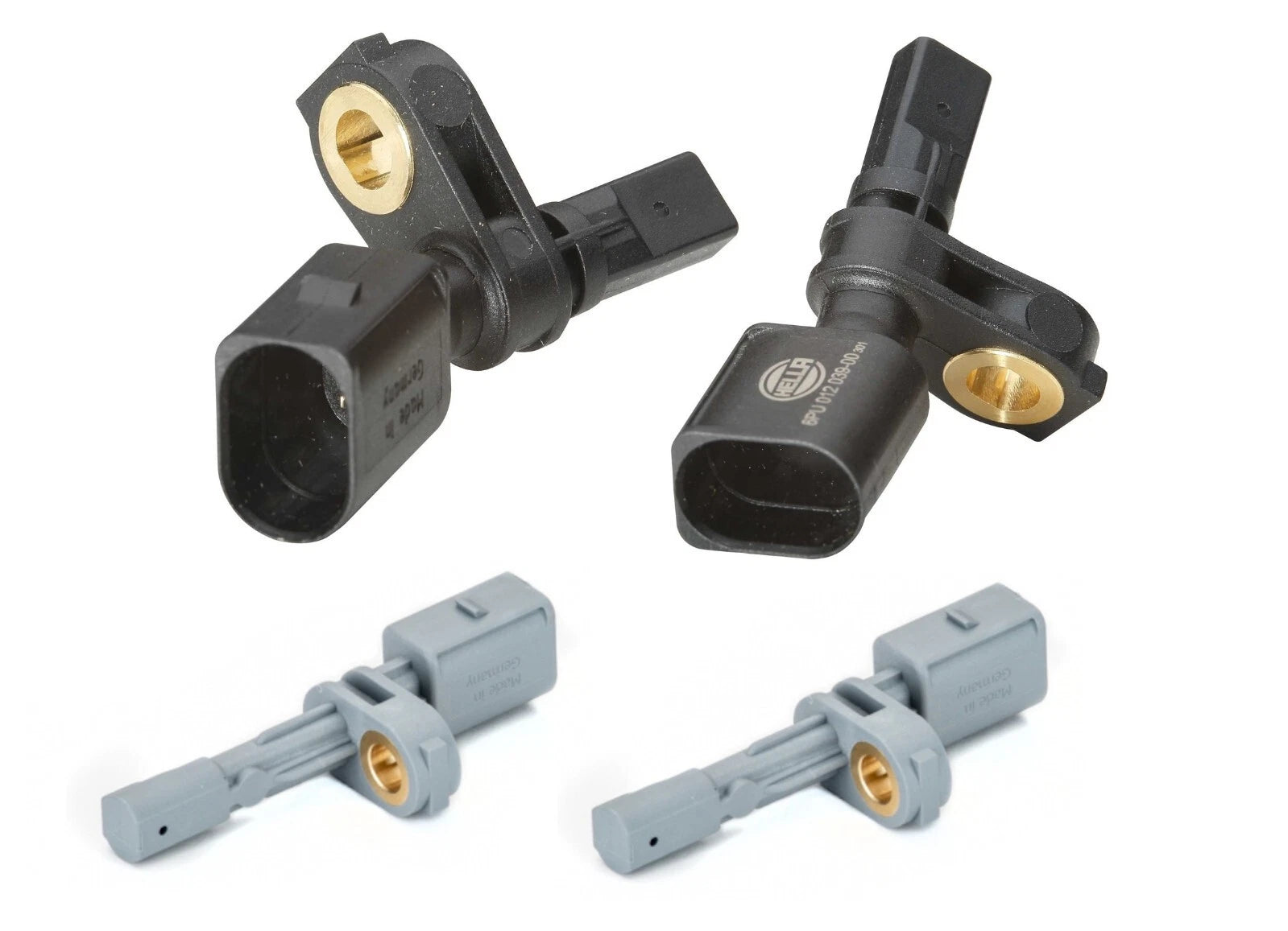 Set of 4 Hella ABS Wheel Speed Sensors for Audi A3 VW Arteon Golf GTI (2013–2021)