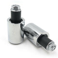 Chrome Bar End Slider Kit Rubber for Kawasaki Ninja ZX-10R (2006–2007)