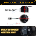 High Power White LED Side Mirror Puddle Lights for Ford F-150 & Edge (2007-2020)