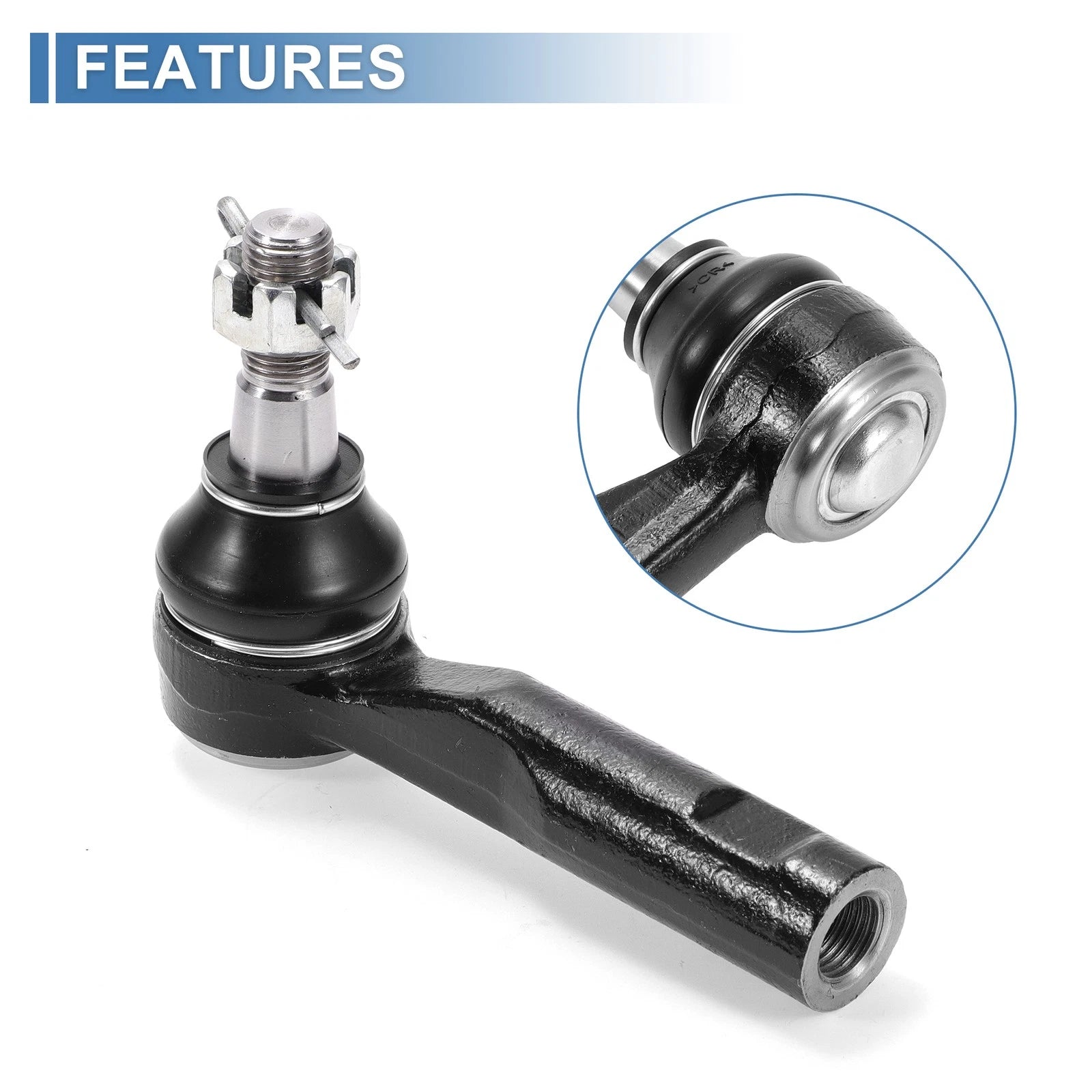 2X Front Outer Tie Rod End Links for Chevrolet Colorado (2006–2007) & GMC Canyon