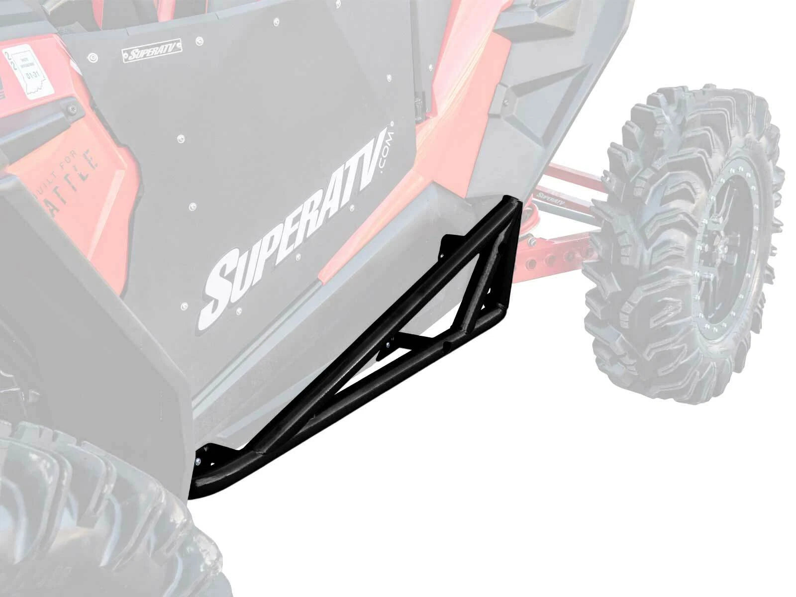 SuperATV Rock Sliding Nerf Bars for Polaris RZR XP Turbo S (2018–2023)