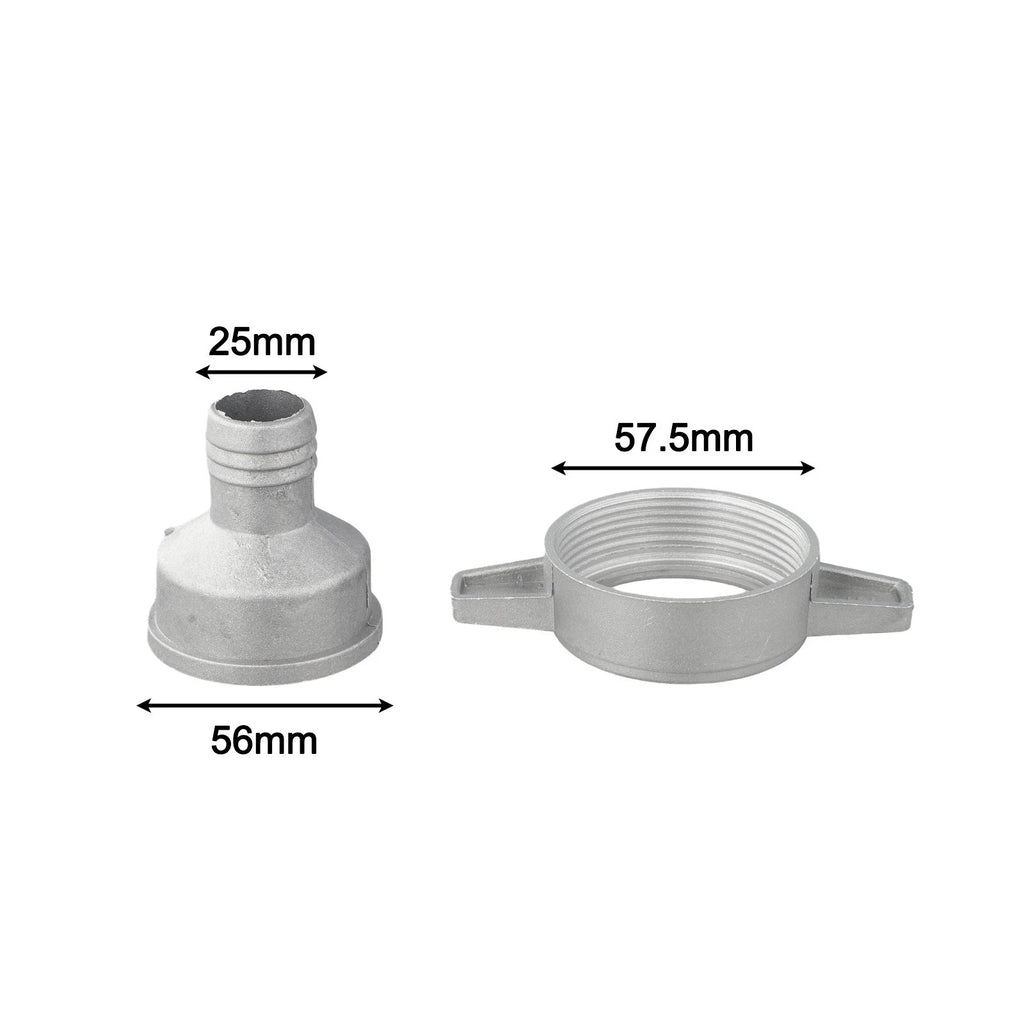 Aluminum Water Pump Fitting with Rubber Gasket for 1 2 3 Inches