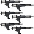6X Fuel Injector 095000-6302 for Hitachi ZX650LC-3 ZX870R-3 ZX1800K-3 ZX850-3