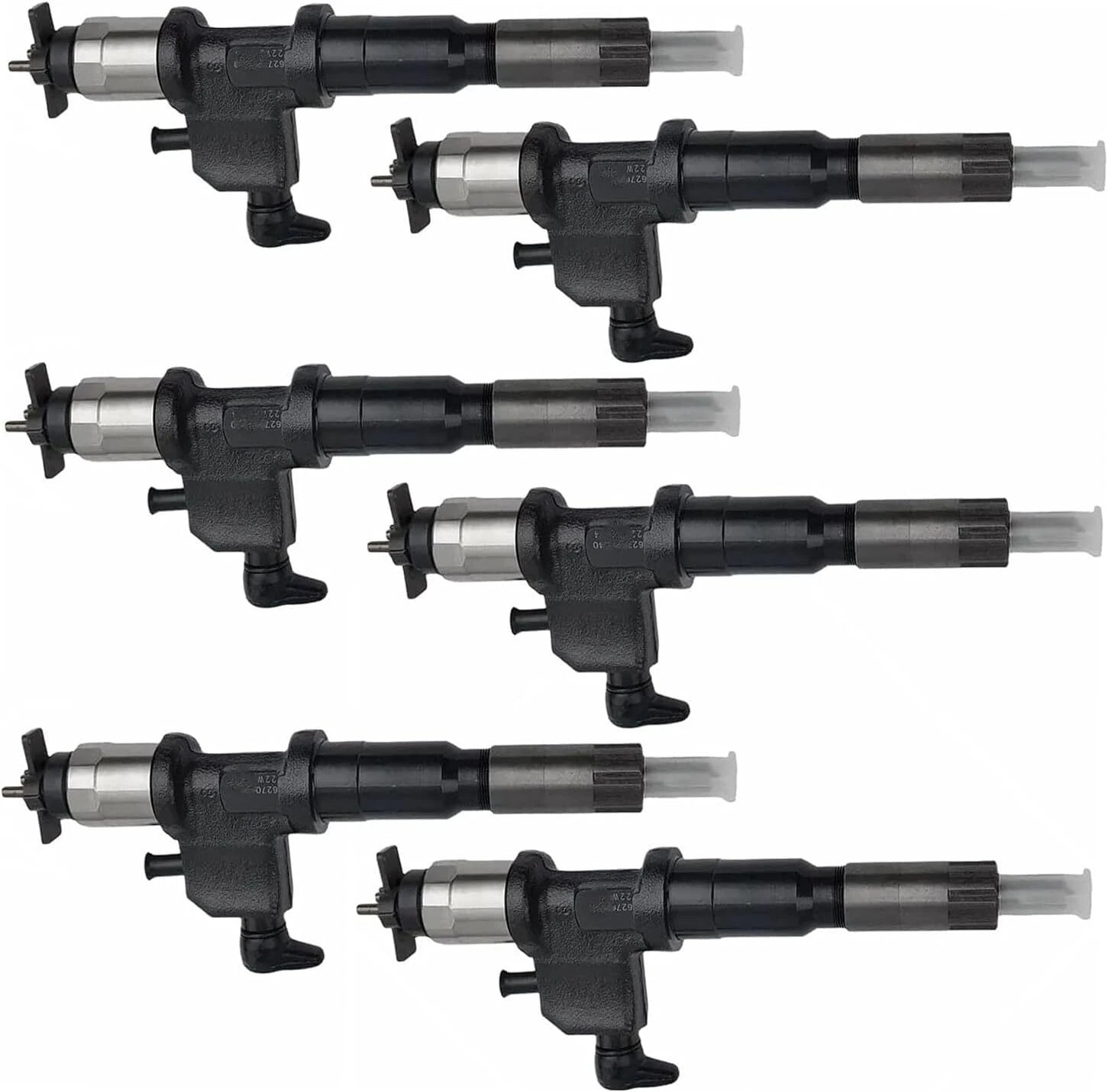 6X Fuel Injector 095000-6302 for Hitachi ZX650LC-3 ZX870R-3 ZX1800K-3 ZX850-3