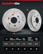 Front Rear Disc Rotors + Brake Pads Kit for Nissan Armada Titan QX56 (2004–2015)