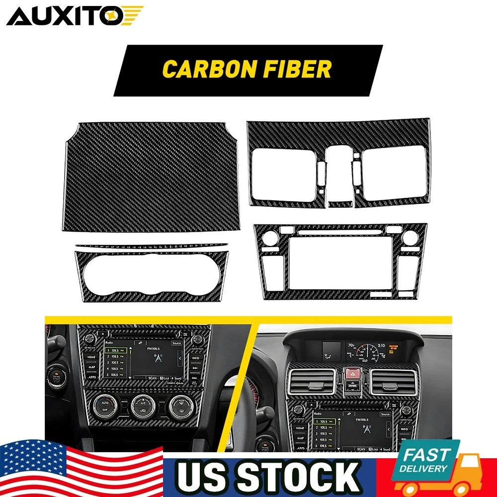 Carbon Fiber Center Control Console Sticker Trim for Subaru WRX (2015–2021)