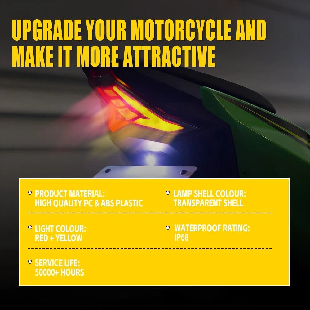 Integrated LED Tail Light Turn Signal for Kawasaki Z1000 ZX-10R Z400