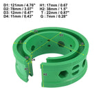 2X Green Coil Spring Rubber Buffer for Ford Chevy (Universal E Type)