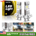 2X H7 LED Headlight Bulbs for High Low Beams (10000K)