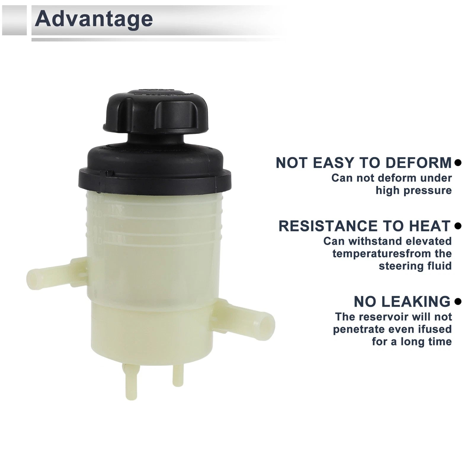 Power Steering Reservoir for Hyundai Santa Fe (2007–2009) 1 Pc Beige