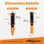 Adjustable Coilovers for Infiniti M35x M45x G35x (2006–2010) AWD