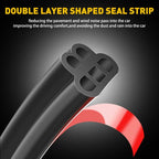 5M L-Shape Rubber Weather Strip Seal for Auto Car Door Trunk Edge