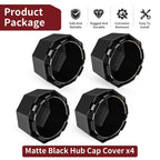 4X Matte Black Hub Cover for Polaris Sportsman 570 (2015–2025)