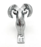Chrome Metal Ram Head Hood Ornament for Dodge Ram (2002–2018)