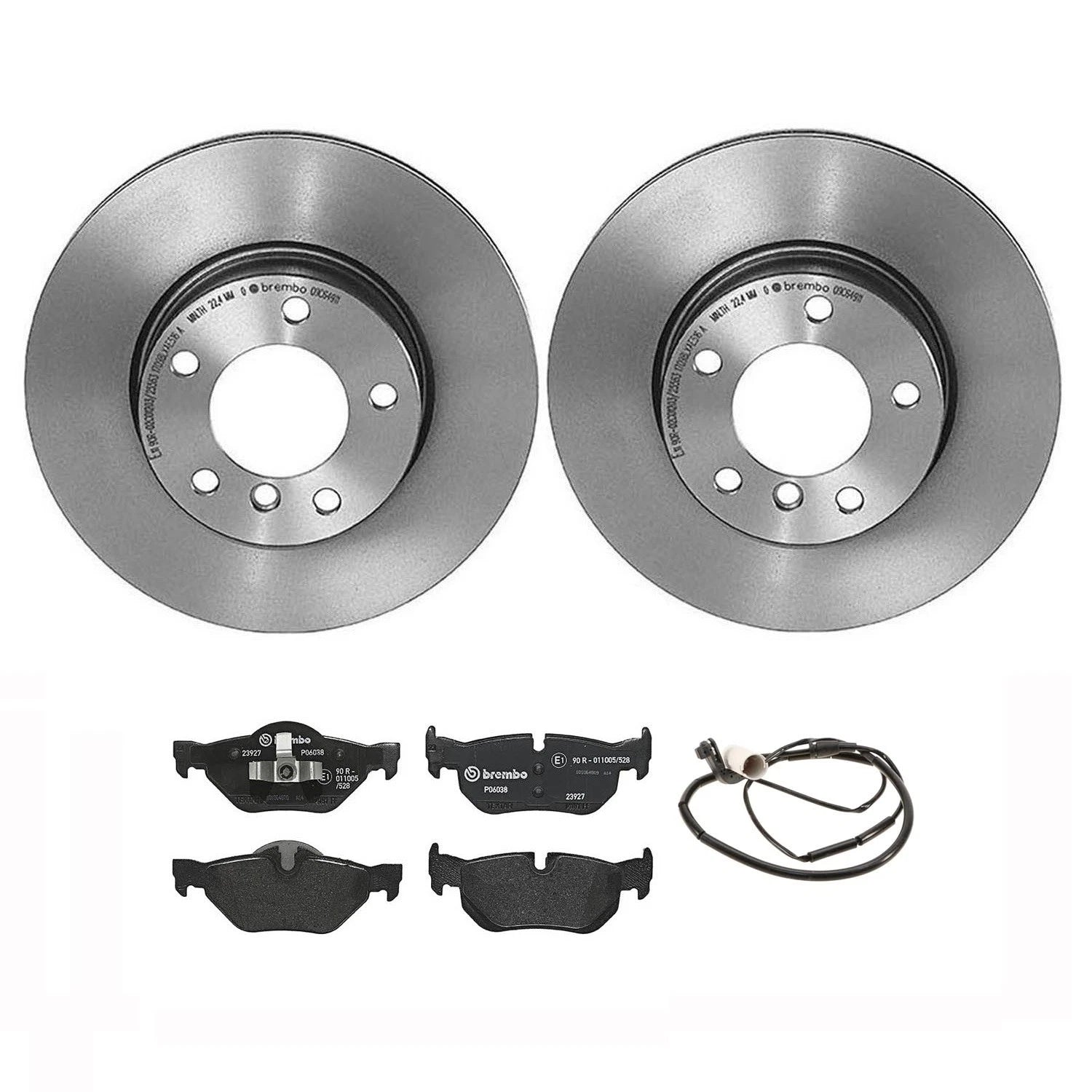 Brembo Rear M Performance Brake Kit Disc Rotors Low-Met Pads for BMW E82 E88 (2008–2013)